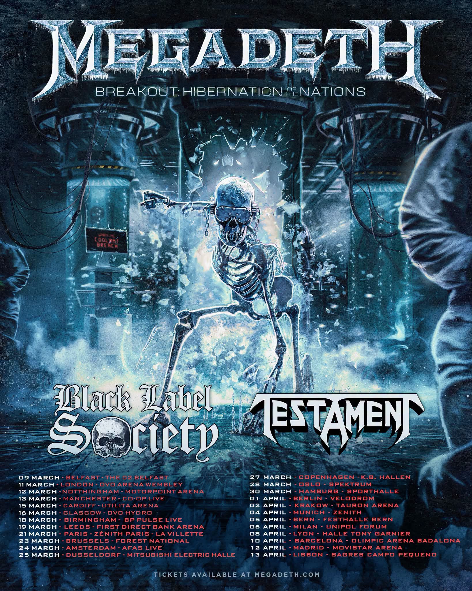 Megadeth Return to the UK: First Headline Shows in 11 Years