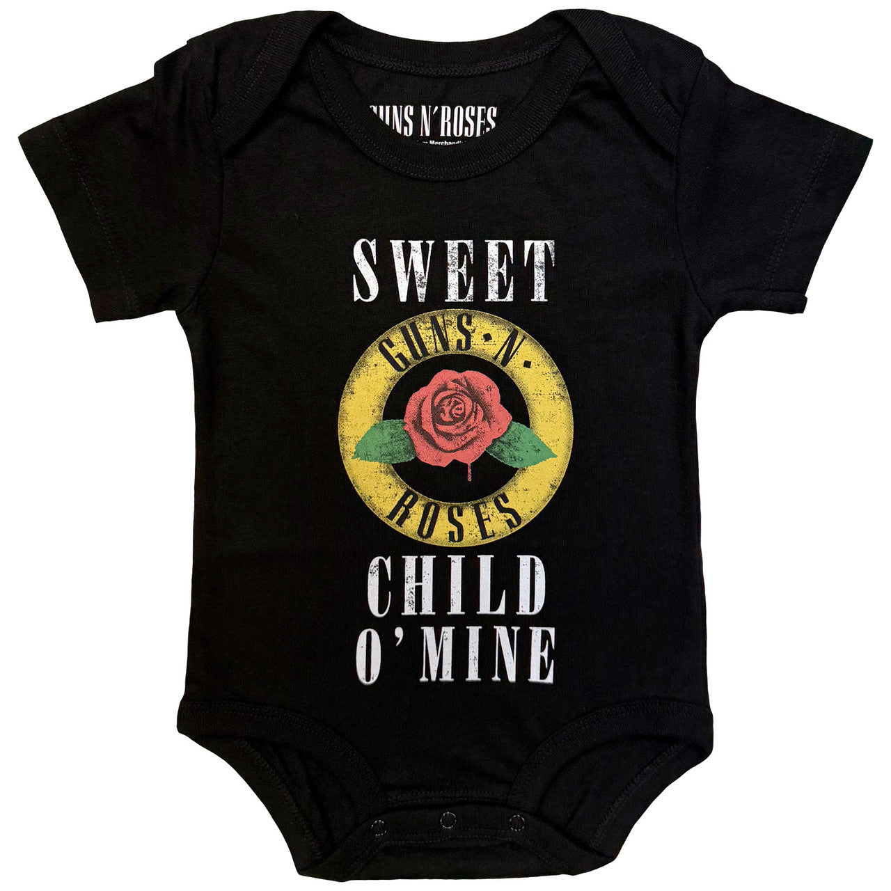 Guns N' Roses: Child O' Mine Rose Kids Baby Grow (Black)