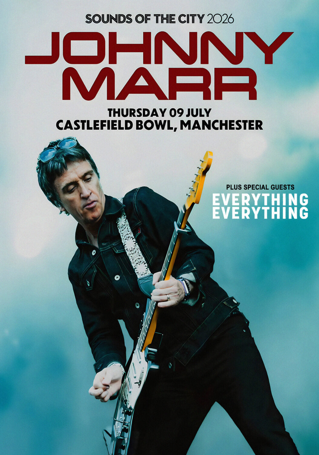 Johnny Marr at Castlefield Bowl Manchester Tonight: The Homecoming, the History & Official Merch