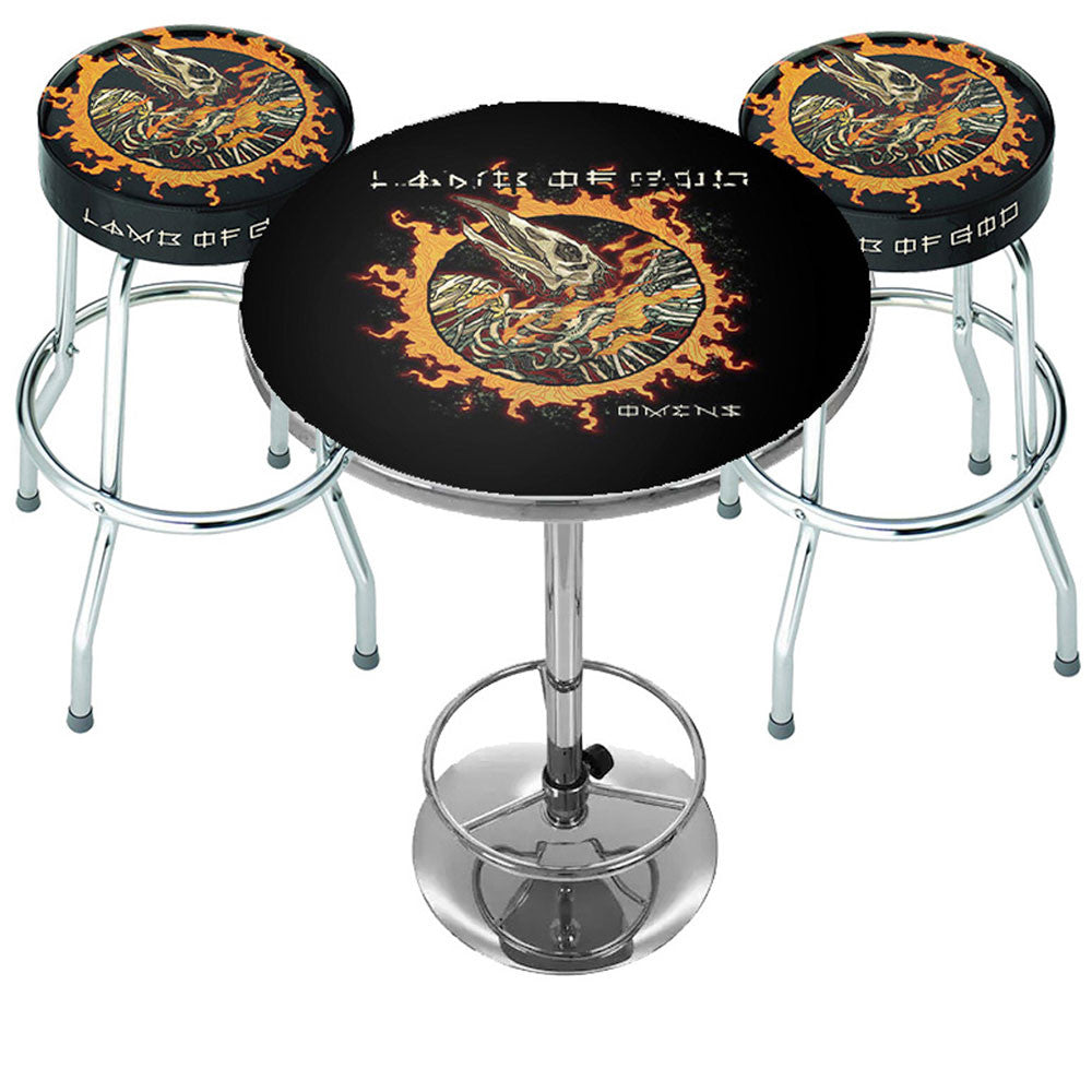 Lamb of God Omens officially licensed bar set - heavy metal home bar accessories at Wonderhaul