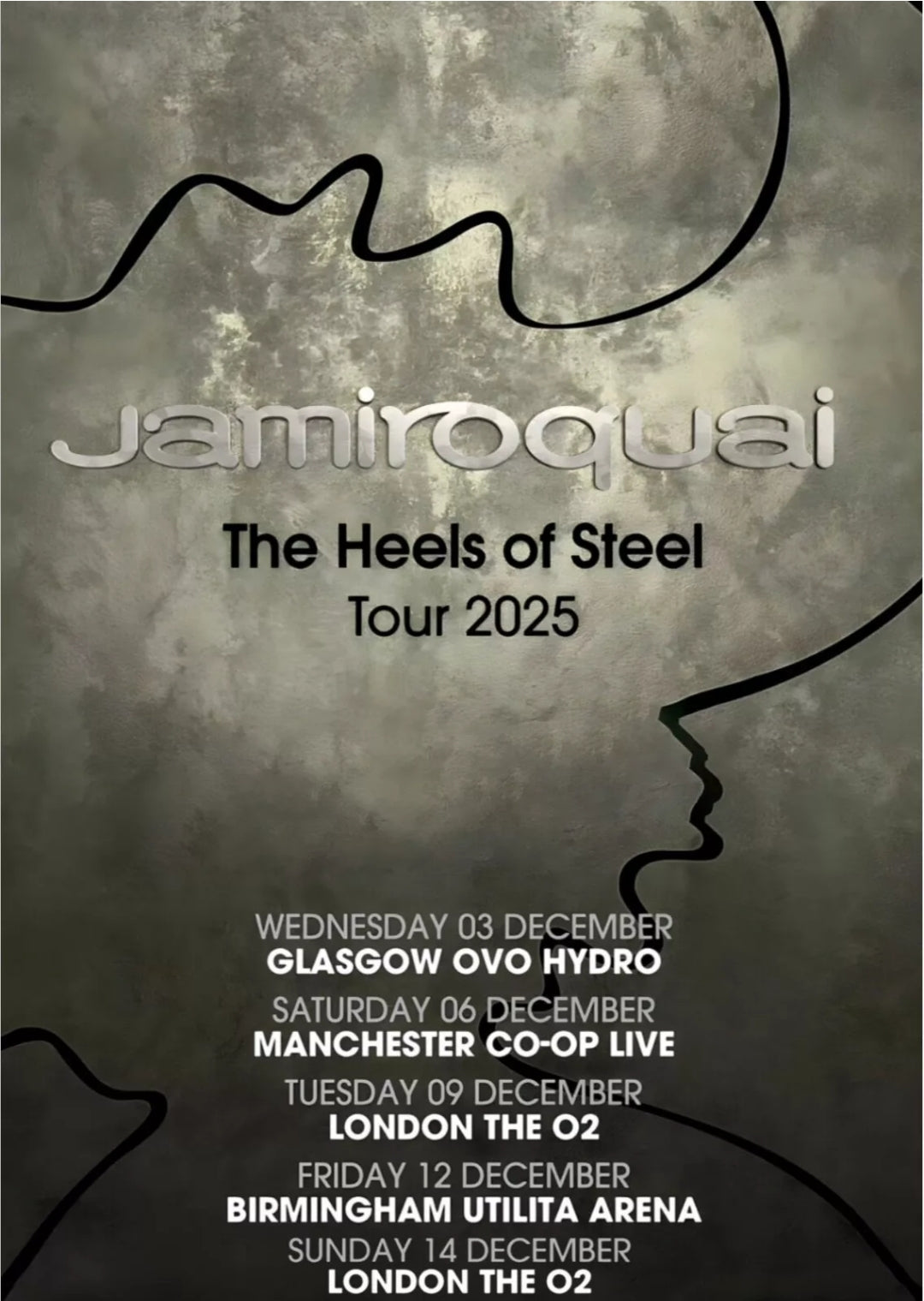 Jay Kay's Jamiroquai Heels of Steel Tour 2025: UK Dates, Setlist Hype & Official Merch Guide