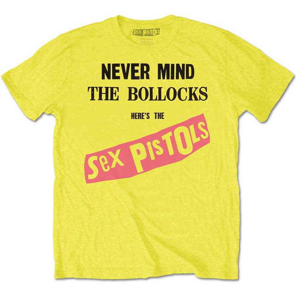 The Sex Pistols Never Mind The Bollocks Original Album Unisex T-Shirt Yellow - Wonderhaul