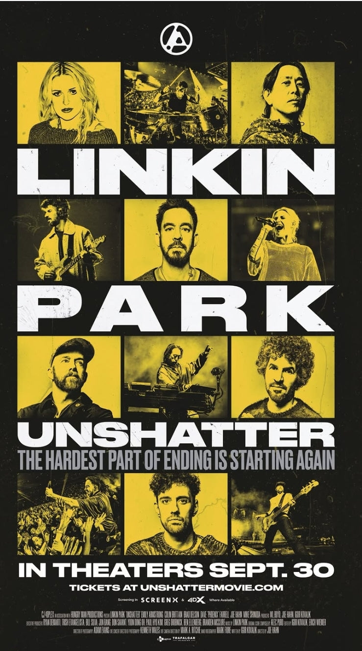 Linkin Park Unshatter movie poster — in theatres 30 September 2026