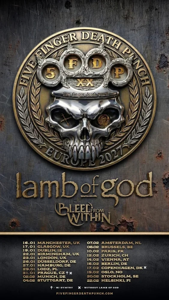 Five Finger Death Punch 2027 UK & Europe Tour: Lamb Of God & Bleed From Within | WonderHaul