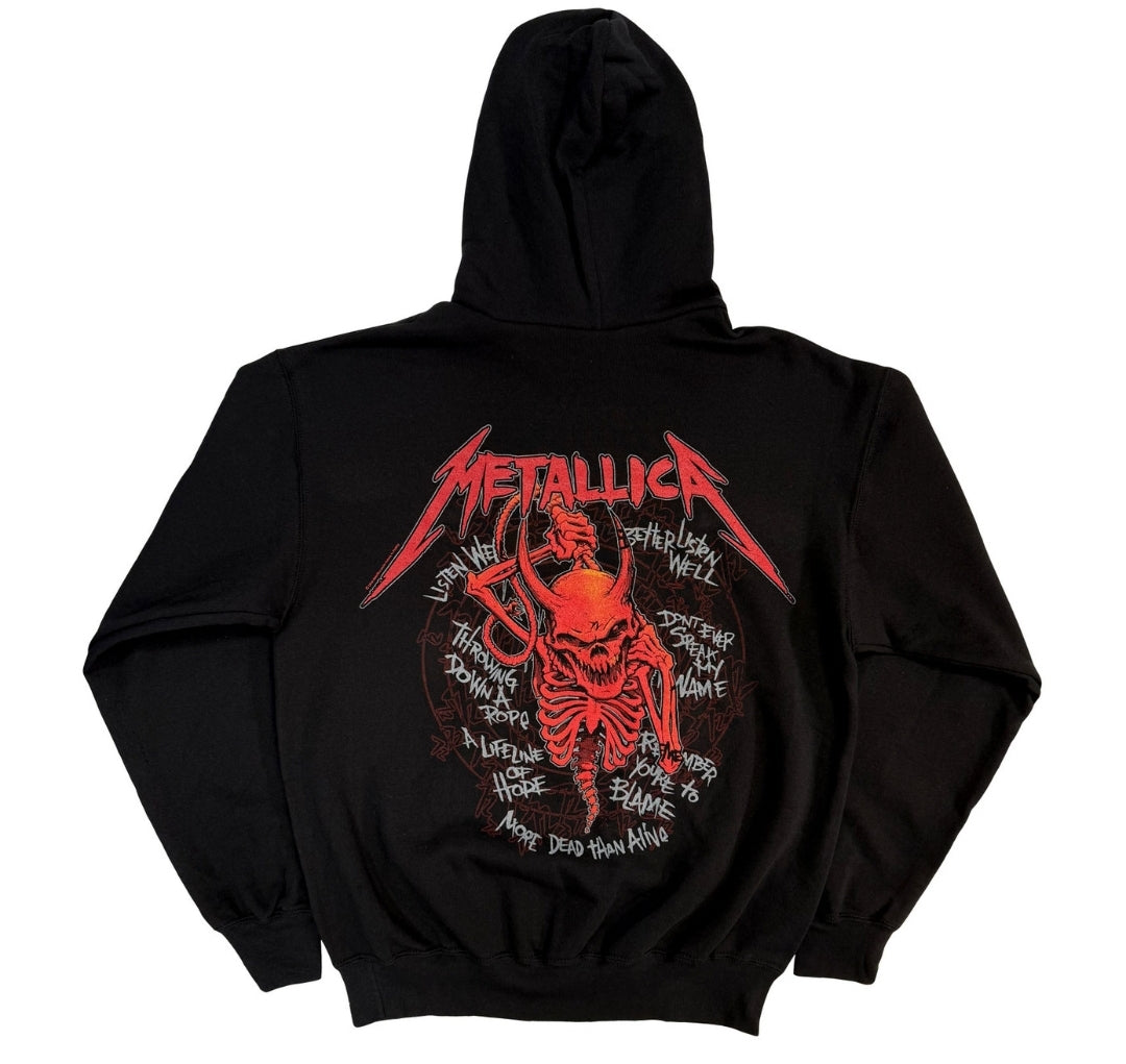 Official Metallica Skull Screaming Red Pullover Hoodie