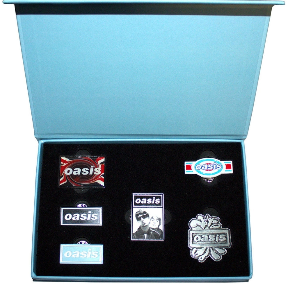 Official Oasis Logos Pin Badge Set Gift