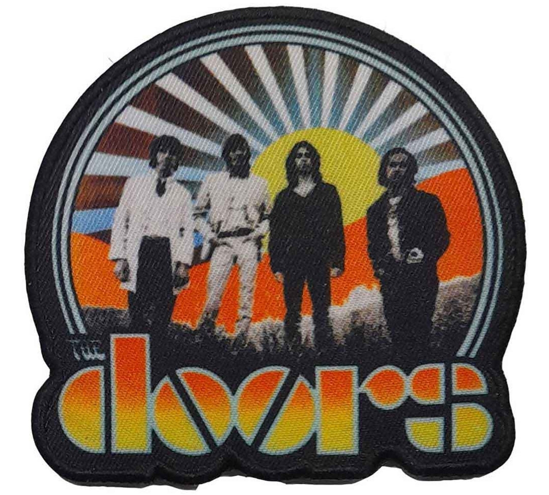 Official The Doors Sunrise Patch ‚Äì Iron-On Printed Patch
