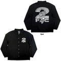 Tupac Unisex Shirt: Steel Logo (Black) (Back Print)