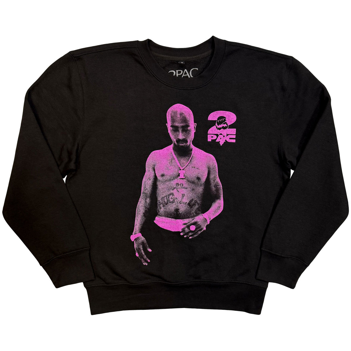 Tupac Unisex Sweatshirt: Thuglife Purple (Black)