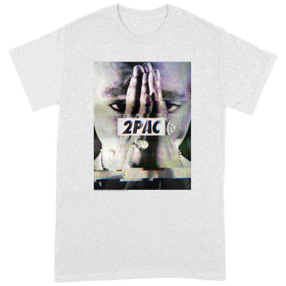 Tupac Unisex T-Shirt: Transmit (White)