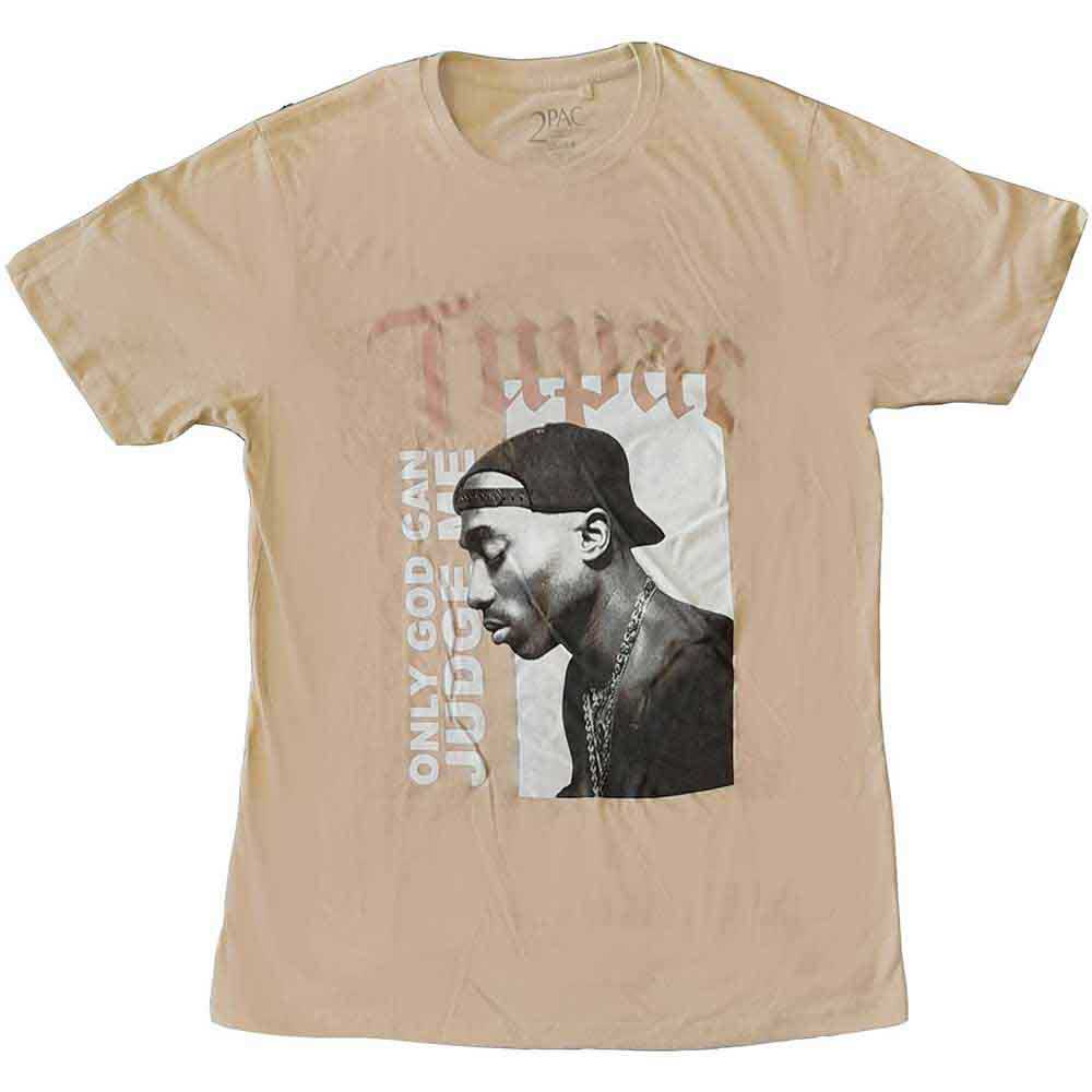 Tupac Unisex T-Shirt: Only God (Sand)