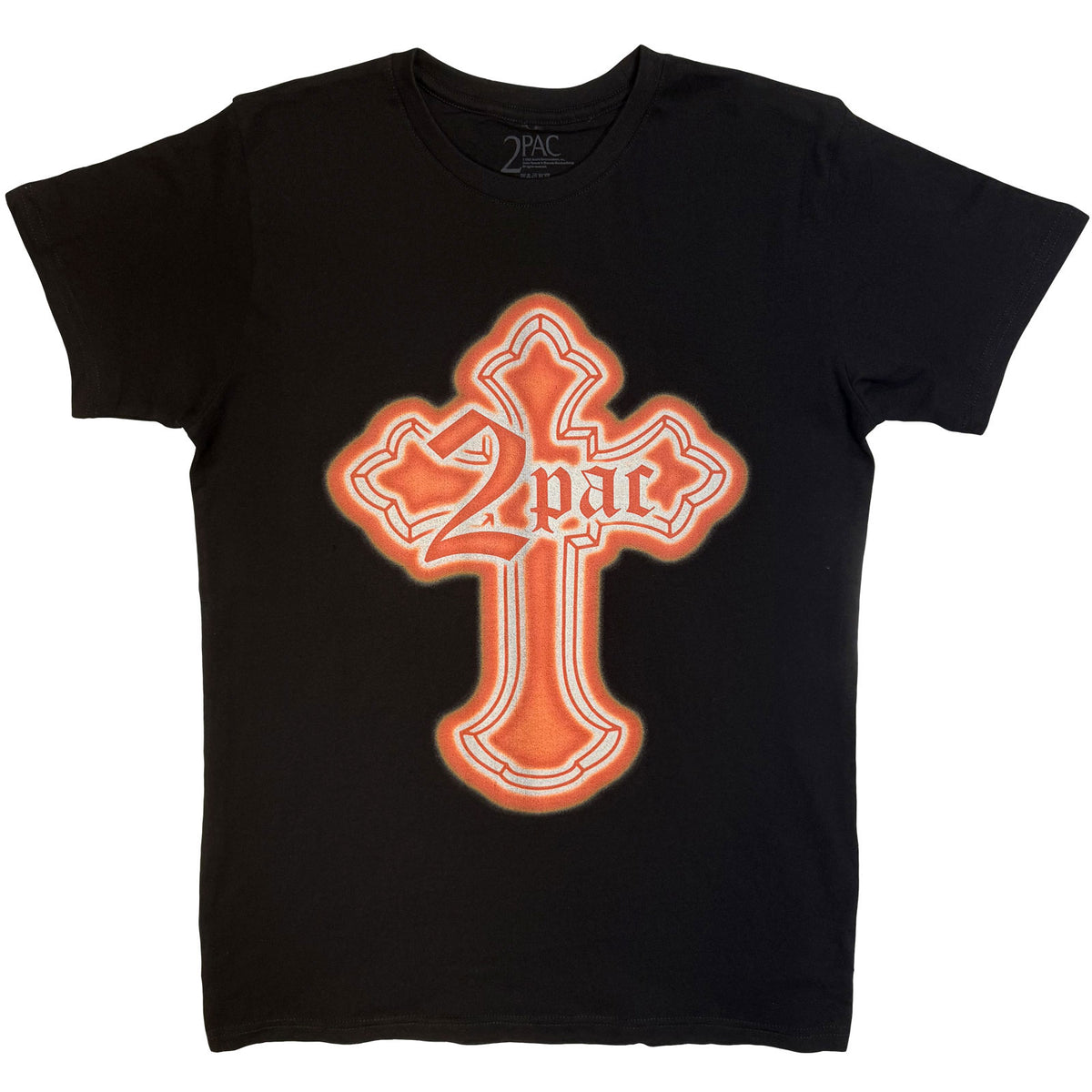 Tupac Unisex T-Shirt: Halloween Cross (Black)