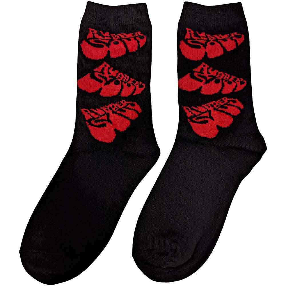 The Beatles Ladies Ankle Socks: Rubber Soul (Black) (UK Size 4 - 7)