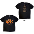 AC/DC Unisex T-Shirt: High Voltage World Tour '25 (Black) (Back Print & Ex-Tour)