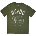 AC/DC Unisex T-Shirt: For Those About To Rock Tour '25 (Green) (Ex-Tour)