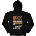 AC/DC Unisex Eco Pullover Hoodie: Wembley '79 (Black)
