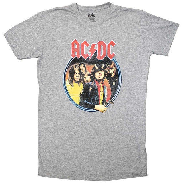AC/DC: Highway To Hell Circle Ladies T-Shirt Dress (Grey)