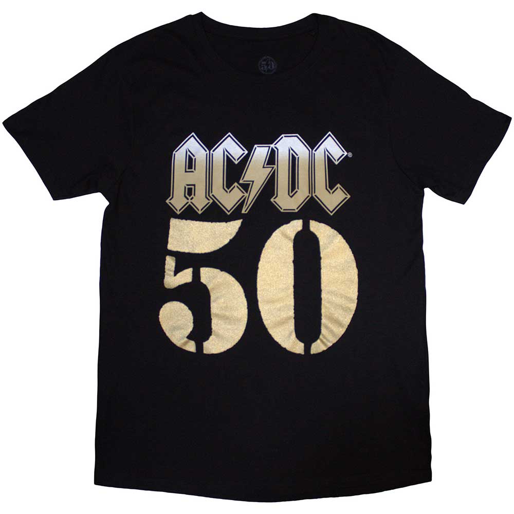 AC/DC Unisex T-Shirt: Bolt Array (Black) (Back Print)
