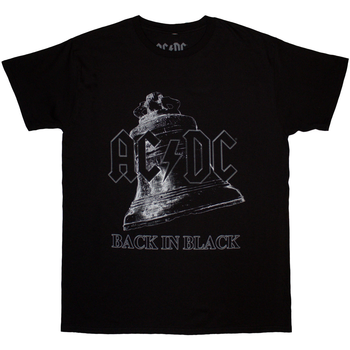 AC/DC Unisex T-Shirt: Back In Black Bell (Black)