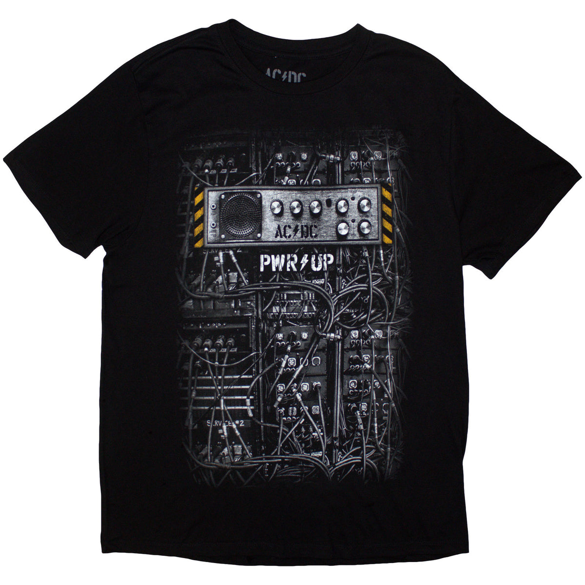 AC/DC Unisex T-Shirt: Control Wires PWR-UP EU Tour '24 (Black) (Back Print & Ex-Tour)