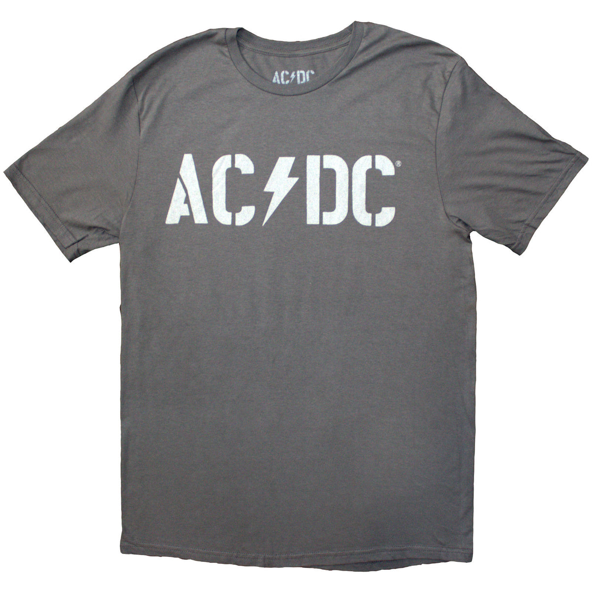 AC/DC Unisex T-Shirt: Logo PWR-UP EU Tour '24 (Grey) (Back Print & Ex-Tour)