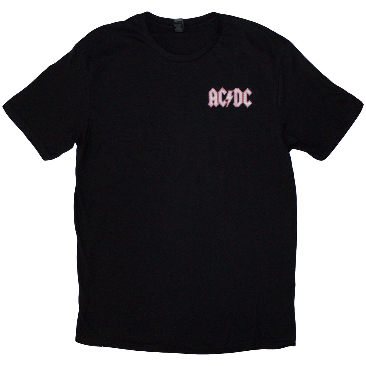 AC/DC Unisex T-Shirt: Mini Logo / Dirty Deeds (Black) (Back Print)