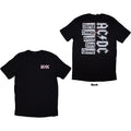 AC/DC Unisex T-Shirt: Mini Logo / Dirty Deeds (Black) (Back Print)
