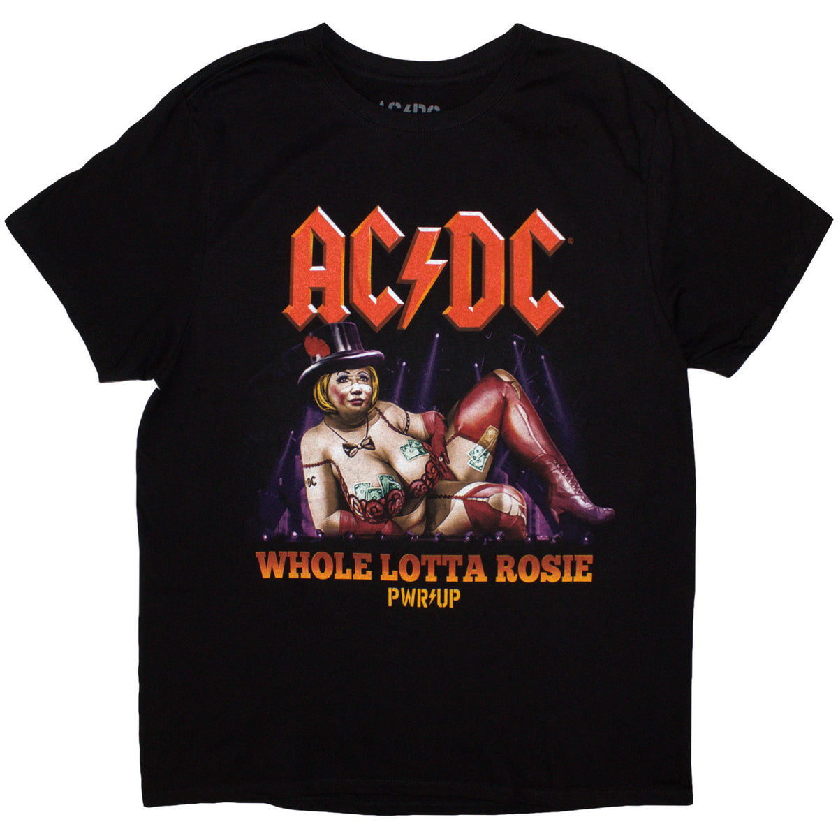 AC/DC Unisex T-Shirt: Whole Lotta Germany PWR-UP EU Tour '24 (Black) (Back Print & Ex-Tour)