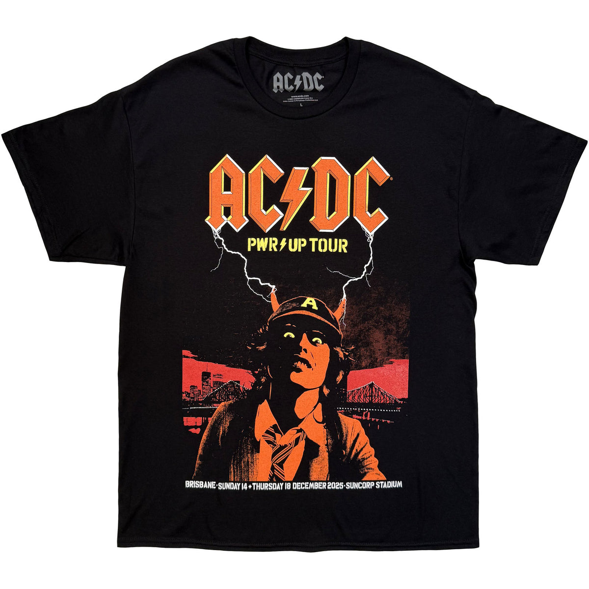 AC/DC Unisex T-Shirt: Brisbane (Black)
