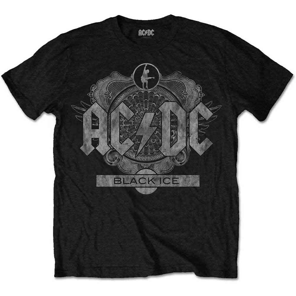 AC/DC Unisex T-Shirt: Black Ice (Black)