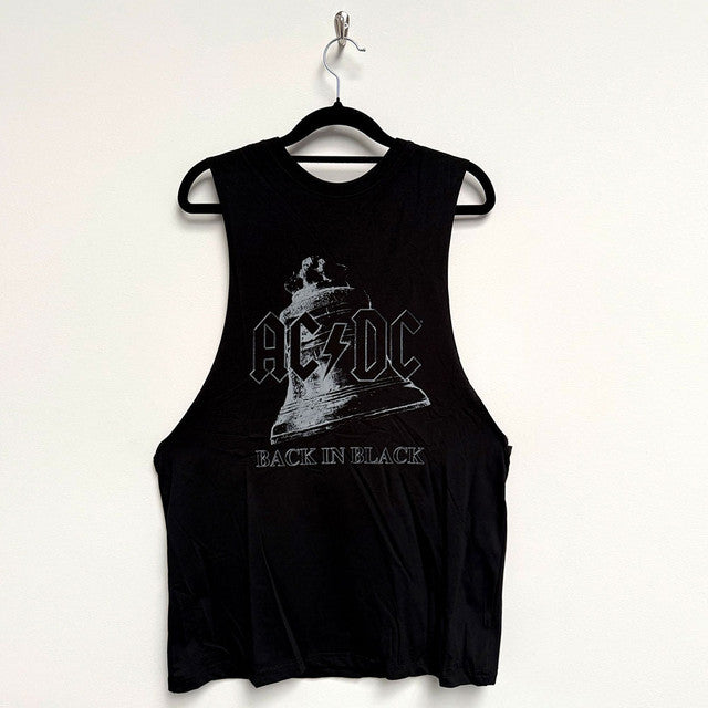 AC/DC: Back In Black Bell Unisex Vest T-Shirt (Black)