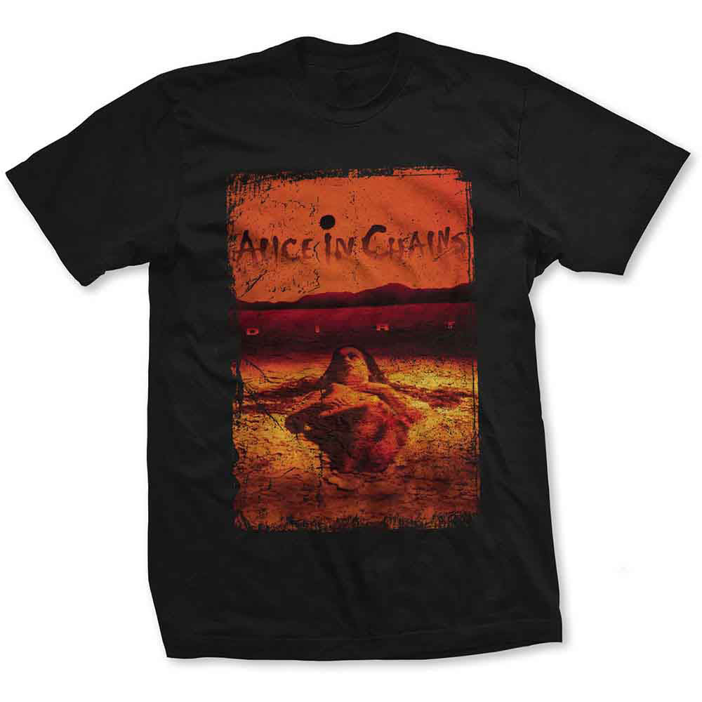 Alice In Chains Unisex T-Shirt: Dirt Album Cover (Black)