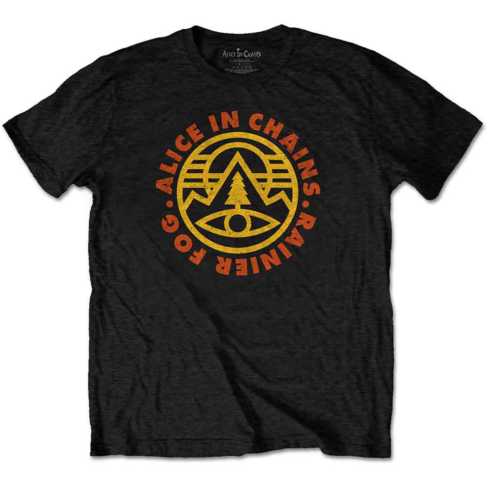 Alice in Chains Unisex T-Shirt: Pine Emblem (Black)