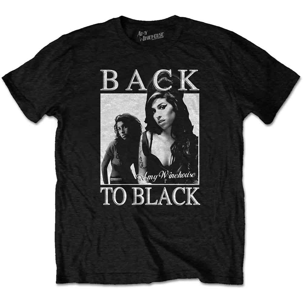 Amy Winehouse Unisex T-Shirt: Back to Black (Black)