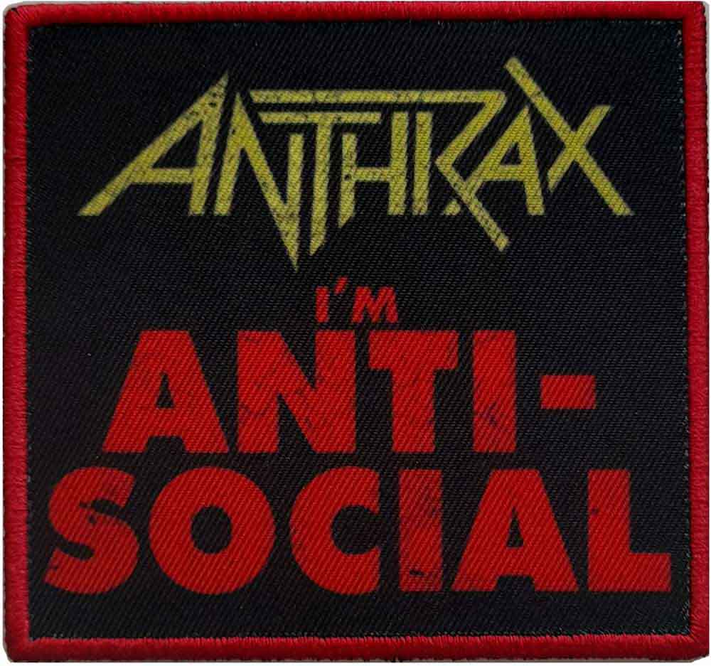 Anthrax Standard Patch: Anti-Social