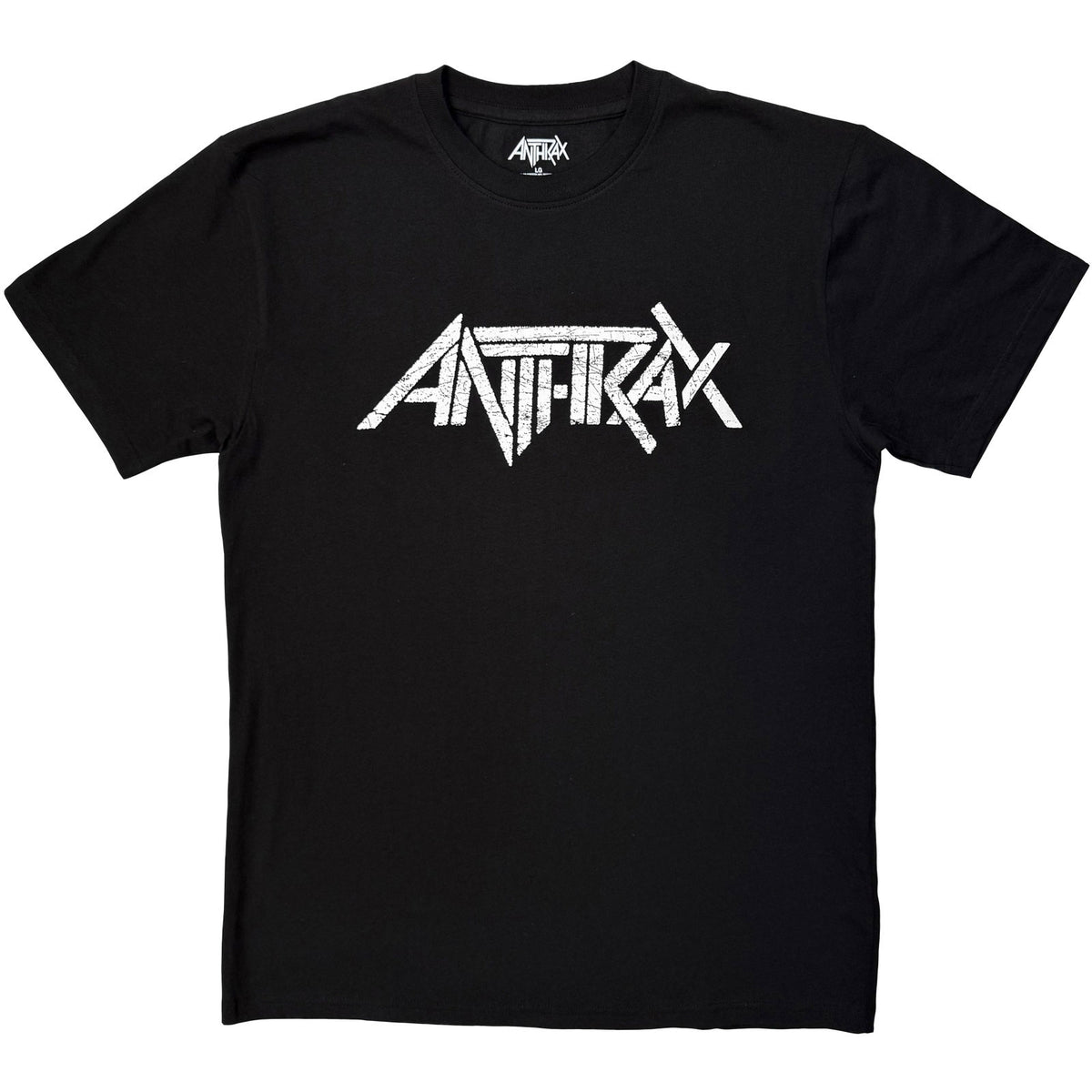 Anthrax Unisex T-Shirt: Logo Mono (Black)