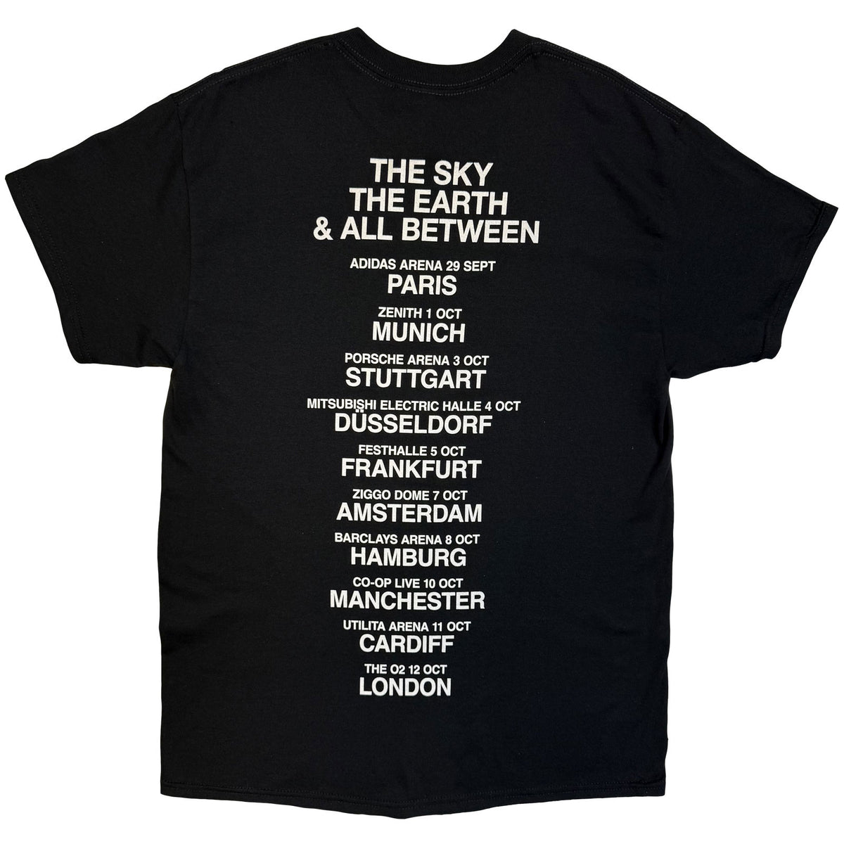 Architects Unisex T-Shirt: TSTE & AB EU Tour October 25 (Black) (Back Print) (Ex-Tour)