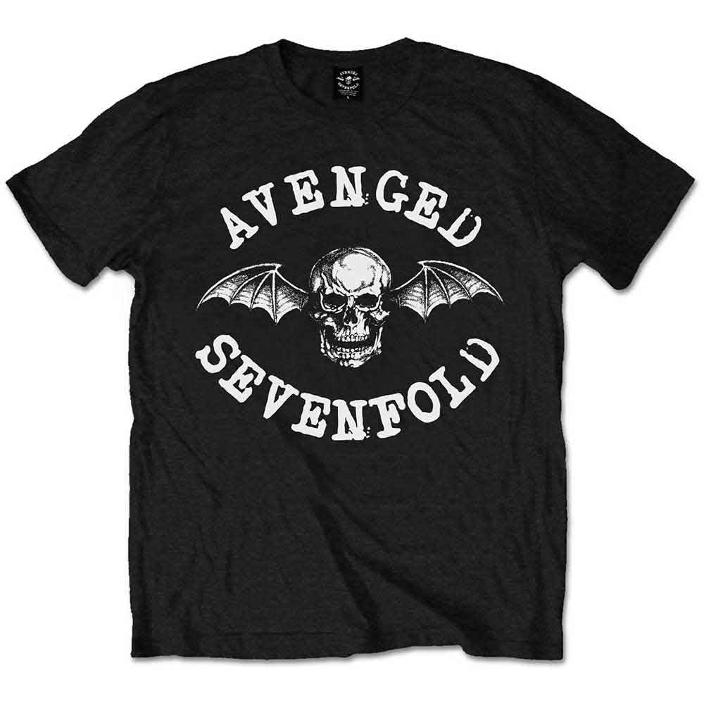 Avenged Sevenfold Unisex T-Shirt: Classic Death Bat (Black)