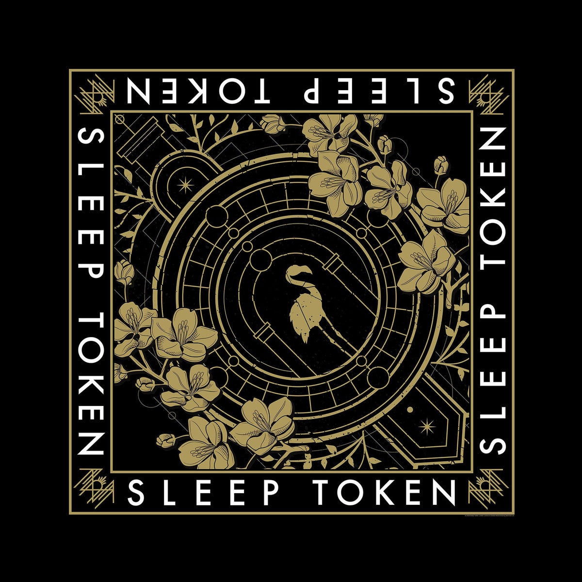 Sleep Token Unisex Bandana: Even In Arcadia Crest (Black)
