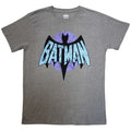 DC Comics Unisex T-Shirt: Batman Retro Logo (Charcoal Grey)