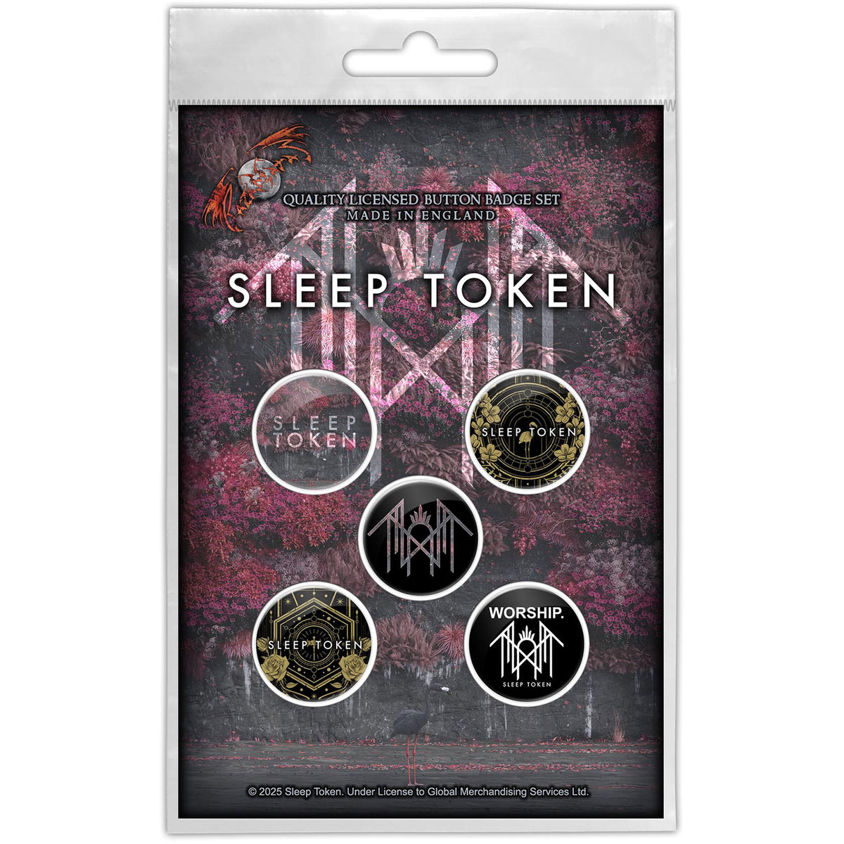 Sleep Token Button Badge Pack: Even In Arcadia