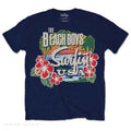 The Beach Boys Unisex T-Shirt: Surfin USA Tropical (Navy Blue)