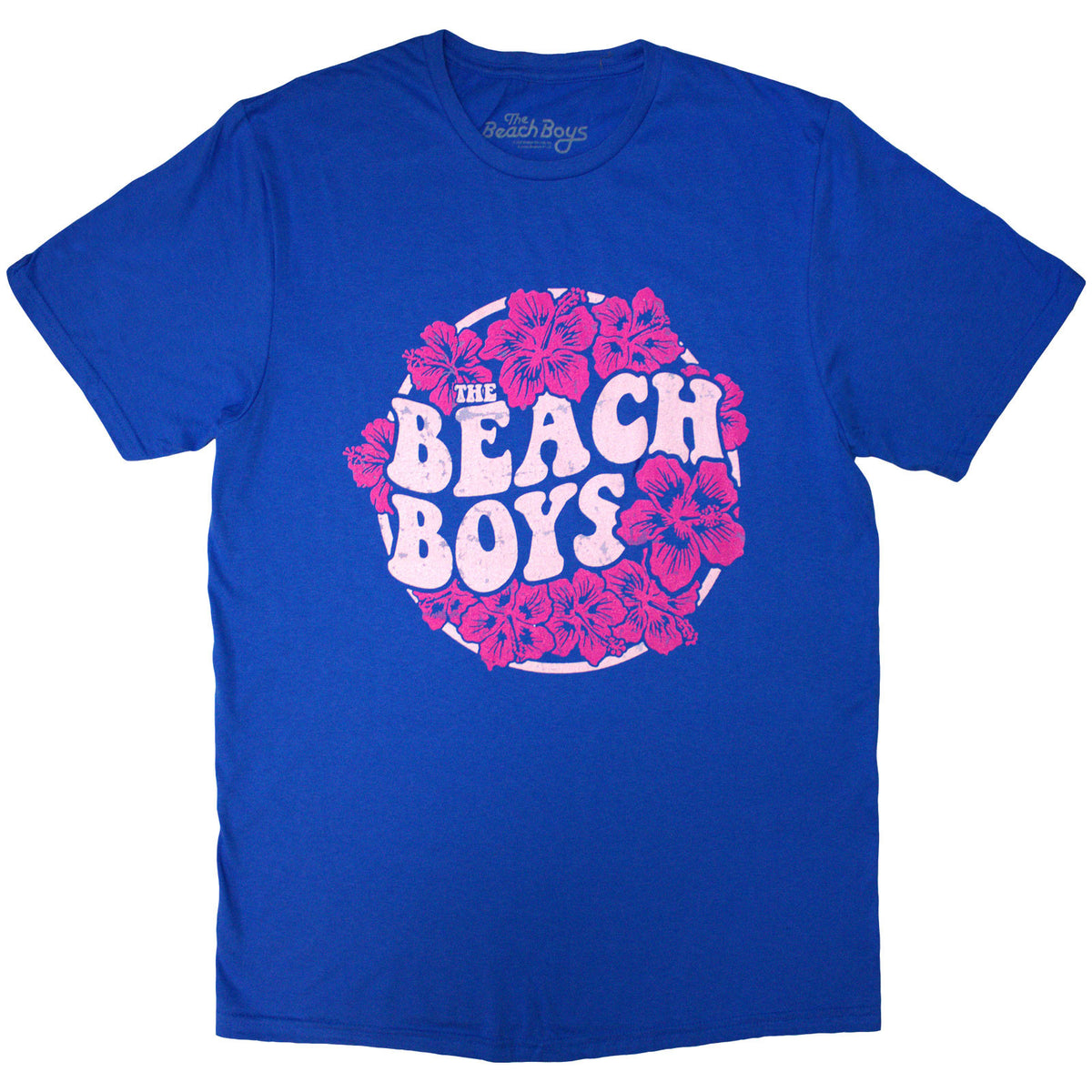The Beach Boys Unisex T-Shirt: Floral Print (Blue)