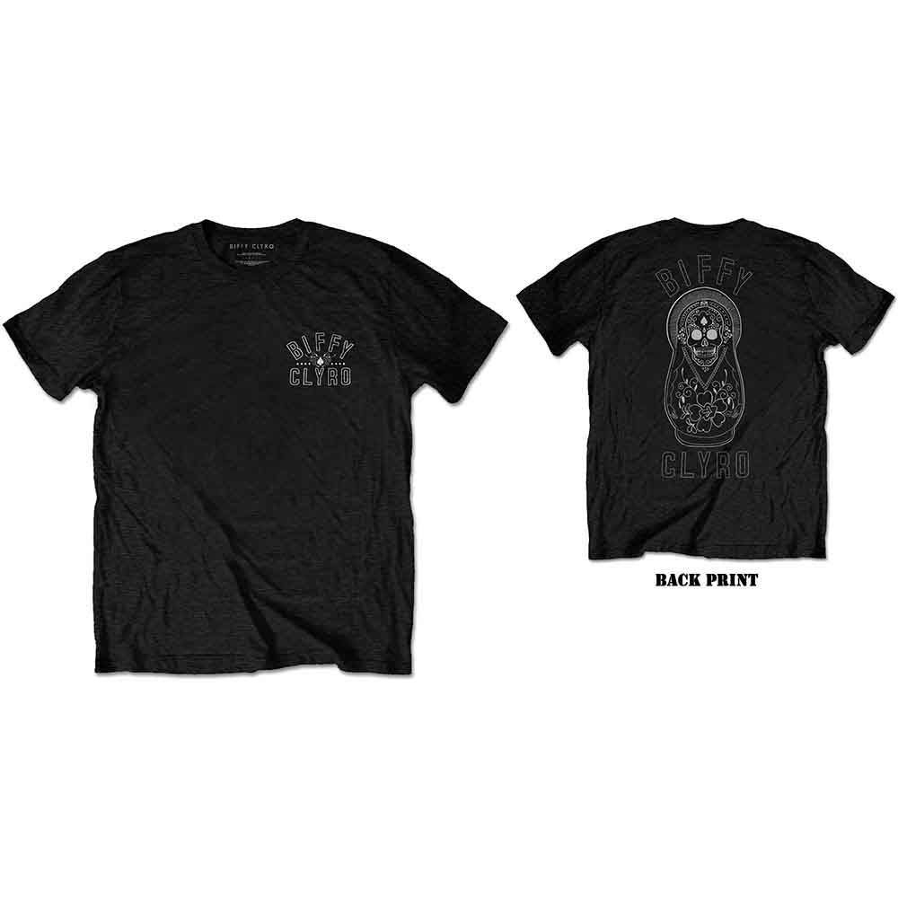 Biffy Clyro Unisex T-Shirt: Dolls (Black) (Back Print)