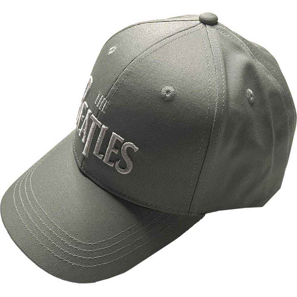 The Beatles Unisex Baseball Cap: White Drop T Logo (Green)