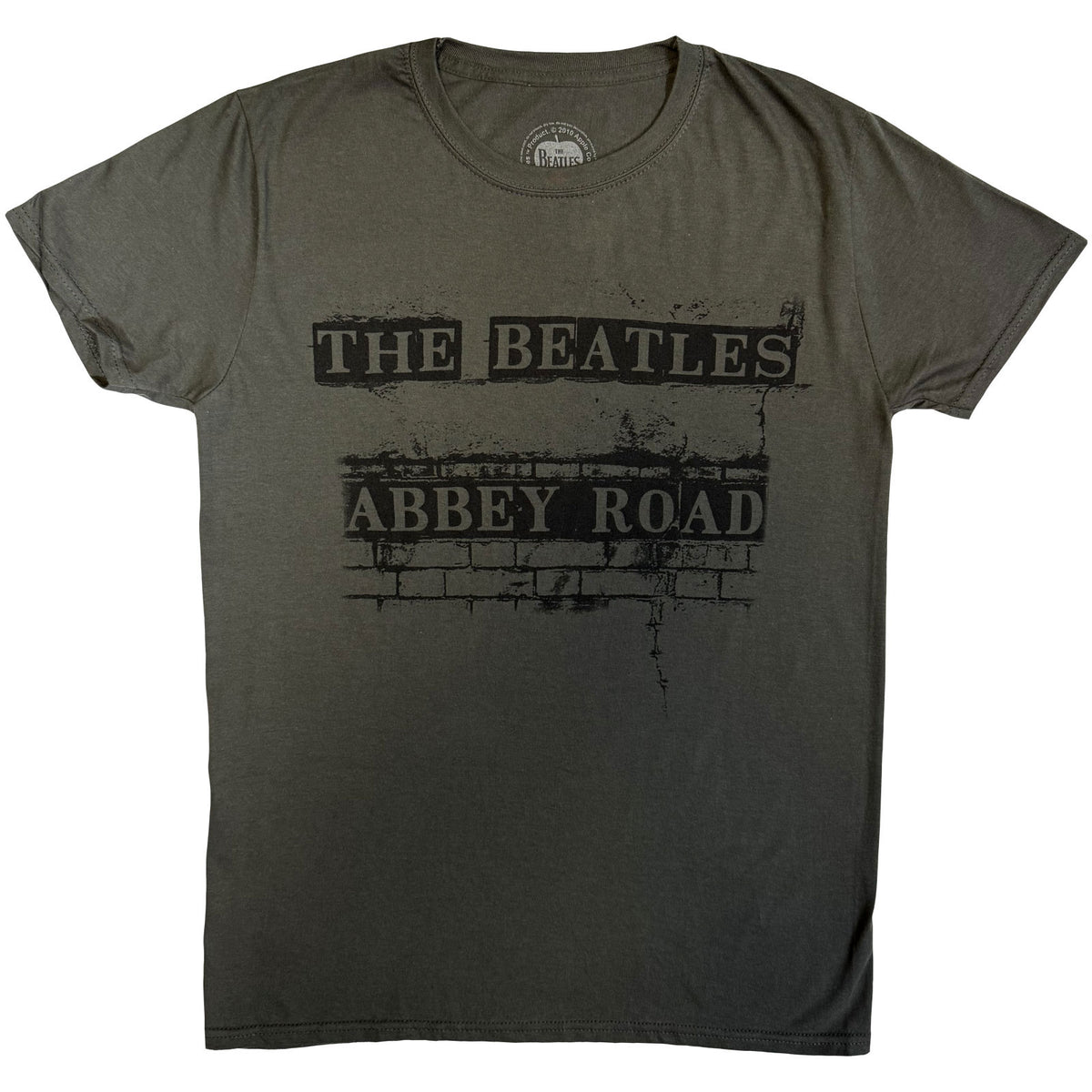 The Beatles Unisex T-Shirt: Abbey Road Sign (Grey)
