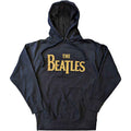 The Beatles Unisex Pullover Hoodie: Gold Drop T Logo (Navy Blue)