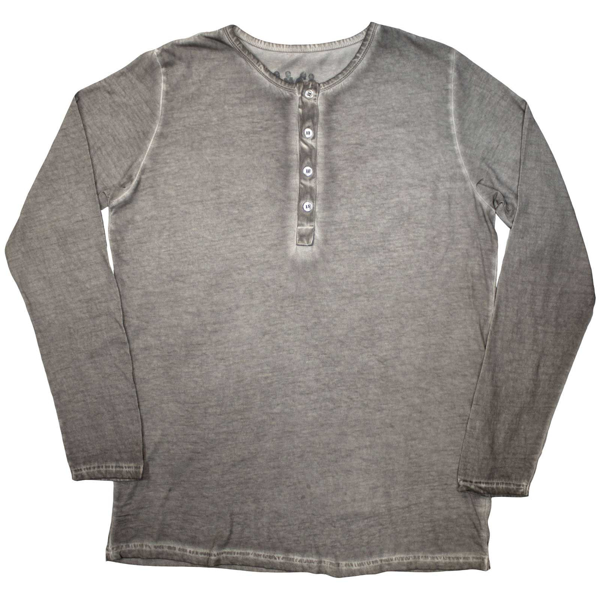 The Beatles Unisex Long Sleeve T-Shirt: Abbey Road Back Print Stone Wash (Silver Grey) (Back Print)