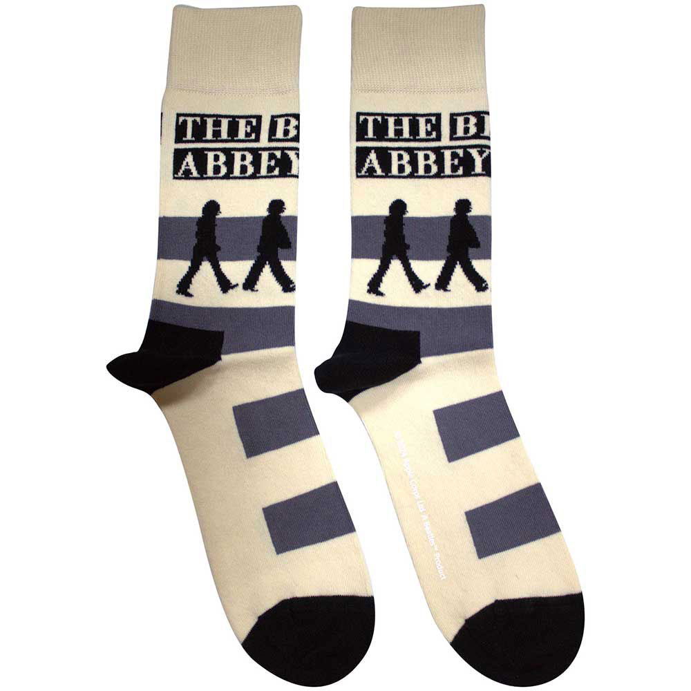 The Beatles Unisex Ankle Socks: Abbey Road Crossing (Natural) (UK Size 4 - 7)