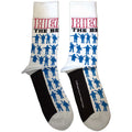 The Beatles Unisex Ankle Socks: Help Silhouettes Repeat (White) (UK Size 4 - 7)